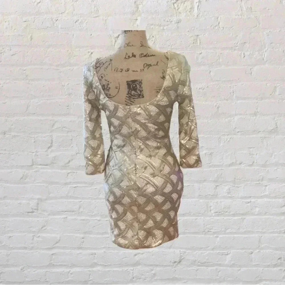 As U Wish Sequined Dress - Gold - Picture 3 of 5